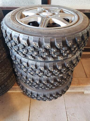 値下げしました！MT14 155/65R13 フルピン 3~4ミリ出し 絶対の安心感 