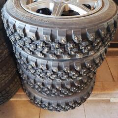 値下げしました！MT14 155/65R13 フルピン　3~4ミリ出し　絶対の安心感