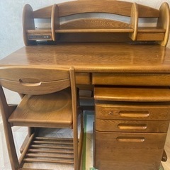 【浜本工芸　学習机　3点セット】　①学習机　　 3点同時購入お願いいたします。 浜本工芸 学習机 3点セット