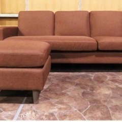 ⑤1095番✨新品未使用品✨不二貿易✨3人掛けソファセット✨ダークブラウン✨モダンスタイル✨