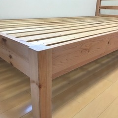 木製シングルベッド 差し上げます