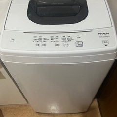 HITACHI 5キロ洗濯機　スリム&コンパクト