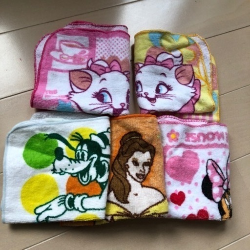 ディズニーハンドタオル5枚セット ゆきんこ 鴻池新田の生活雑貨の中古あげます 譲ります ジモティーで不用品の処分
