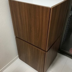 IKEA 収納ボックス 木目 2個セット