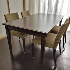 大塚家具　ダイニングテーブル・椅子（4脚）セット