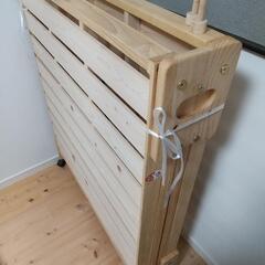 中居木工 折りたたみベッド① ロータイプ シングルサイズ 