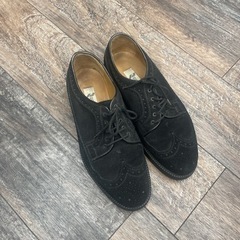 ビンテージ  rene‘ルネ　メンズバックスキンブラック革靴