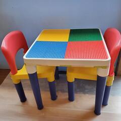 テーブル 机 レゴ LEGO 子供用 チェア付 椅子 いす イス 