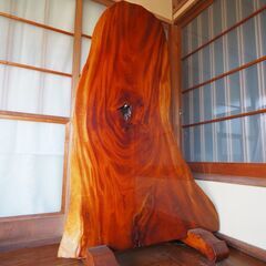 天然 欅(ケヤキ) 一枚板 衝立  無垢 骨董品