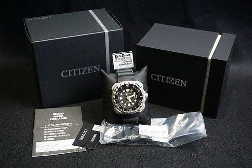 【苫小牧バナナ】稼働品☆CITIZEN/シチズン BN0220-16E プロマスター MARINシリーズ エコ・ドライバーズ200m ベルト付き シチズン