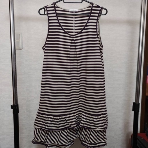 ボーダーノースリーブワンピース L とのまるゆずりん 西浦和の服 ファッションの中古 古着あげます 譲ります ジモティーで不用品の処分