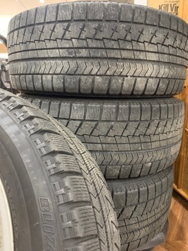 ★中古品 HAWNER W07 235/55R17 スタッドレス タイヤホイール  17×7.5J