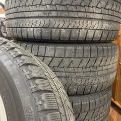 ★中古品 HAWNER W07 235/55R17 スタッドレス タイヤホイール  17×7.5J