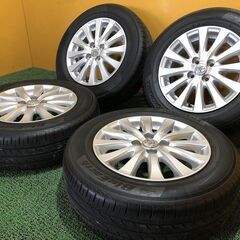 No.695　ヨコハマ ブルーアース　15インチ 195/65R15　トヨタ 14系カローラフィールダー純正ホイール　4穴PCD100　4本
