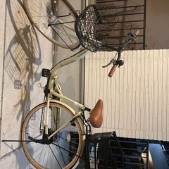 シティサイクル26センチ　アイボリー自転車です。