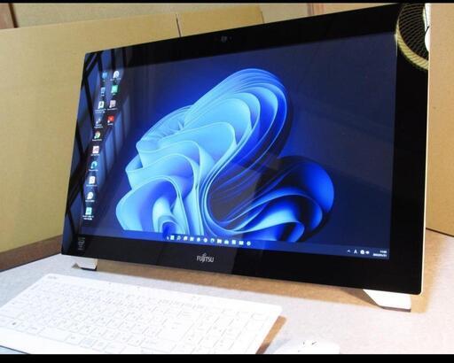 (交渉中)タッチパネル液晶搭載/富士通/FMVW77MW/スノーホワイト/21.5型/Corei7＆高速SSD＆ブルーレイ搭載！ディスクトップパソコン