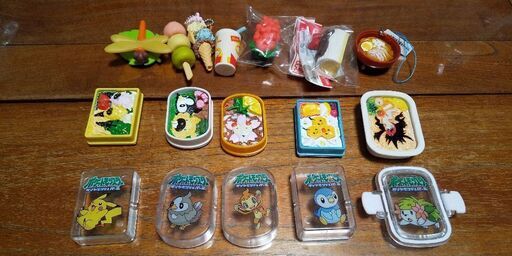 ポケモンの弁当消しゴムと食べ物のおもちゃ Ik 三河高浜のおもちゃ ままごと の中古あげます 譲ります ジモティーで不用品の処分