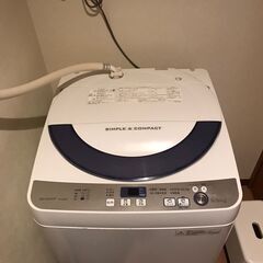 2000円　シャープ　全自動洗濯機 ES-GE55R-H　5.5KG