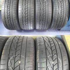 人気 アネーロ【19インチ】レクサス RAV4 ハリアー CX5 ムラーノ エクストレイル CR-V エスクード PCD114.3 +50【富山】235/55R19 中古 4本