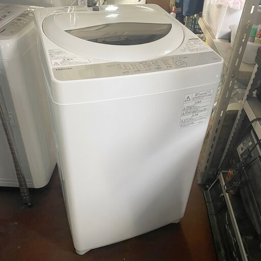 ☆格安☆ 高年式☆2018年製 単身者用 洗濯機(5K) 東芝 AW-5G6 中古品 セット割対象商品 軽トラ無料貸し出し