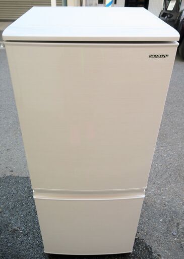 【お買い得！】 ☆シャープ 2ドアノンフロン冷凍冷蔵庫◆2019年製・つけかえどっちもドア 137L SJ-D14E-W SHARP 冷蔵庫