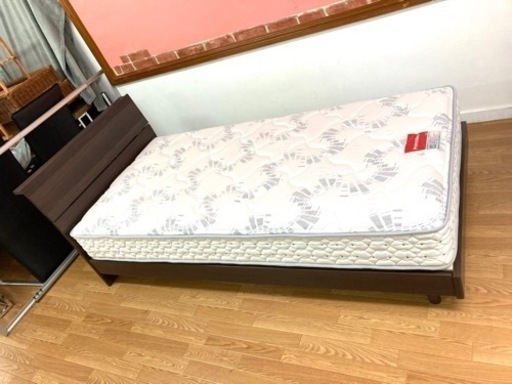 ベッドセット　マットレス　ベッドフレーム　フランスベッド　セット 清掃済み