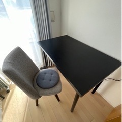 【ネット決済】【お値下げ】IKEA デスク＋チェア　セット　黒