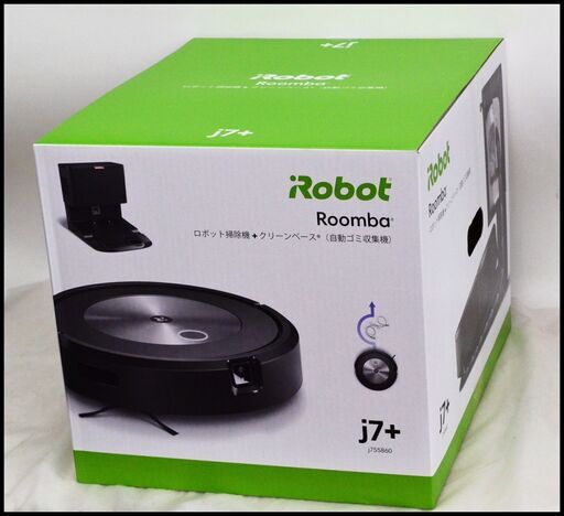 【新発売】 未開封 iRobot Roomba j7+ ルンバ j755860 ロボット掃除機+クリーンベース 掃除機