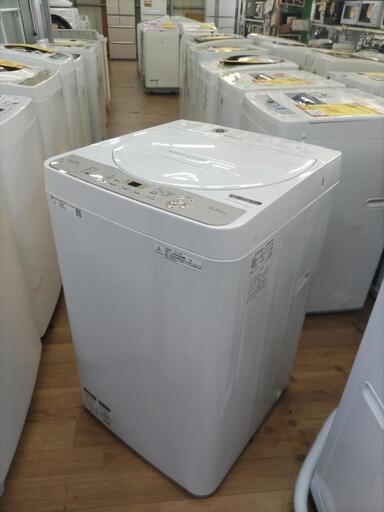 J085 ★6ヶ月保証★5.5K洗濯機★SHARP  ES-GE5C-W  2019年製
