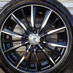 コンパクトカーに！　16インチ 4本　4穴　PCD100 ホイールにガリ傷無し！