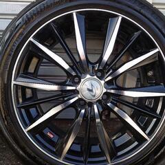 コンパクトカーに！　16インチ 4本　4穴　PCD100 ホイールにガリ傷無し！