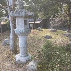 【ネット決済】灯籠　巨大　庭石