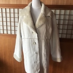 【ネット決済】バックスキン風白コート