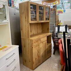 【愛品館 江戸川店】隈木工所 キッチンボード 食器棚 ID:151-007348-007