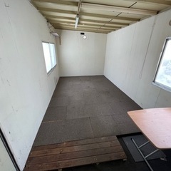 北海道☆スーパーハウス！ナガワ！倉庫☆事務所☆DIYに！現状格安☆検）ガレージ プレハブ コンテナ 物置 趣味 小屋 仮設