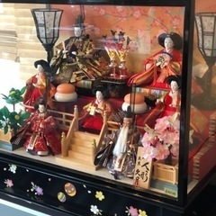【ネット決済】【美品】雛人形3段飾りガラスケース
