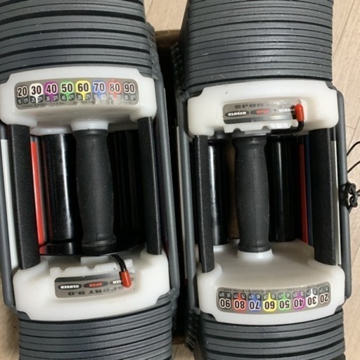 【取置可能】可変式ダンベル 40kg×2個セット インクラインベンチ ホームジム 可変式ダンベル40キロ×2 インクラインベンチ