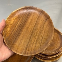 木目調の小皿　プレート　ナチュラル