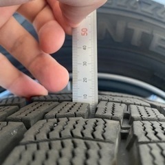 DUNLOP WM02 18年製185/65R15 4穴 スタッドレス ホイール