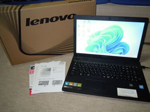 美品☆静音☆最新OSWin11 Lenovo レノボ G500 Celeron メモリ6GB HDD320GB DVDマルチ 無線 webカメラ Office 新品USBマウス