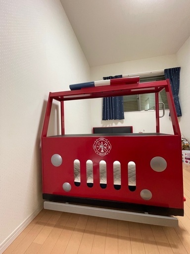 決まりました 消防車 子供用ベッドお譲りします ばたこ 羽犬塚のベッド キッズ用ベッド の中古あげます 譲ります ジモティーで不用品の処分