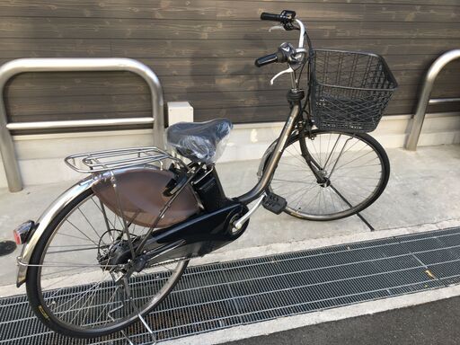 地域限定送料無料　パナソニック　ビビDX　16AH　子供乗せ　新基準　グレー　パスウィズ　アシスタ　神戸市　電動自転車