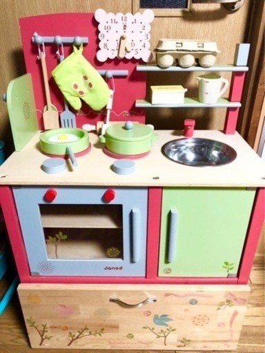 ジャノー＆マザーガーデン:木製キッチンと小物セット