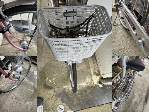 ブリヂストン自転車ママチャリ　26インチ　ジョブナ　ピンク