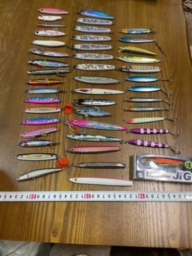 メタルジグ大量　30gくらい〜80g 46個