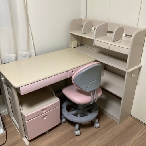 確約済 学習机ピンク イオンスタイル 女の子用 タツピー 倉敷の自転車の中古あげます 譲ります ジモティーで不用品の処分
