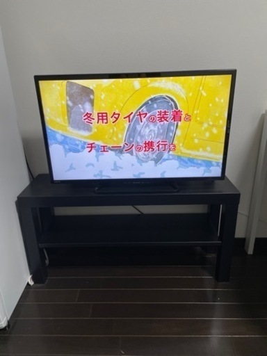 （値下げ）【早い方優先】17年製AQUOS32型テレビ+テレビ台＋録画用外付けHD