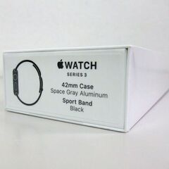 【売約済】新品 Apple Watch Series 3 42mm スペースグレイアルミニウムケース ブラックスポーツバンド アップルウォッチ MTF32J/A 札幌市 屯田店