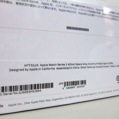 【売約済】新品 Apple Watch Series 3 42mm スペースグレイアルミニウムケース ブラックスポーツバンド アップルウォッチ MTF32J/A 札幌市 屯田店