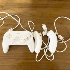 【引き渡し者決定済】Wii クラシックコントローラPROとヌンチ...